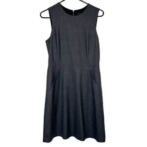 Theory Sheath Dress Women's Wool Blend Gray Size 6